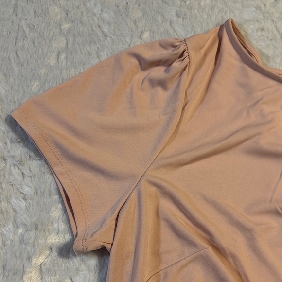 Worthington Light Pink Short Sleeve Top - Picture 4 of 6